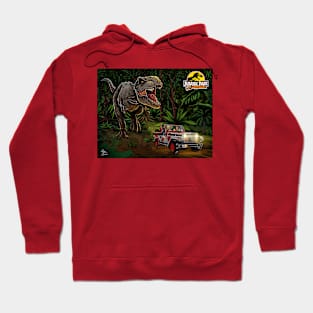 T-rex chase colorfull Hoodie